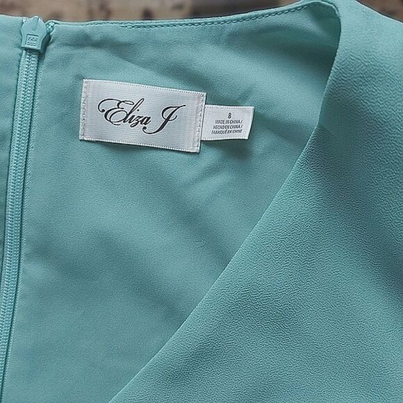 Eliza J Mint Faux-Wrap Ruffled Maxi Dress - Picture 11 of 16